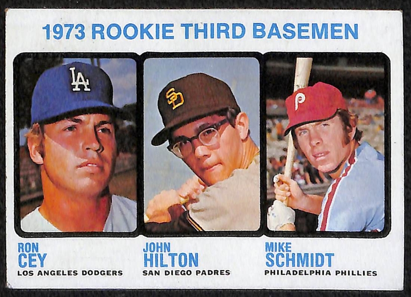 1962 Topps Lou Brock Rookie Card & 1973 Topps Mike Schmidt Rookie Card