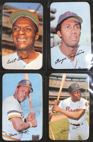  1971 Topps Super Partial Set - 55 of 63 Cards w. Hank Aaron