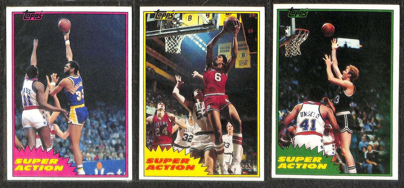 1981 Topps Basketball Complete Set Featuring Larry Bird and Magic Johnson 2nd Year