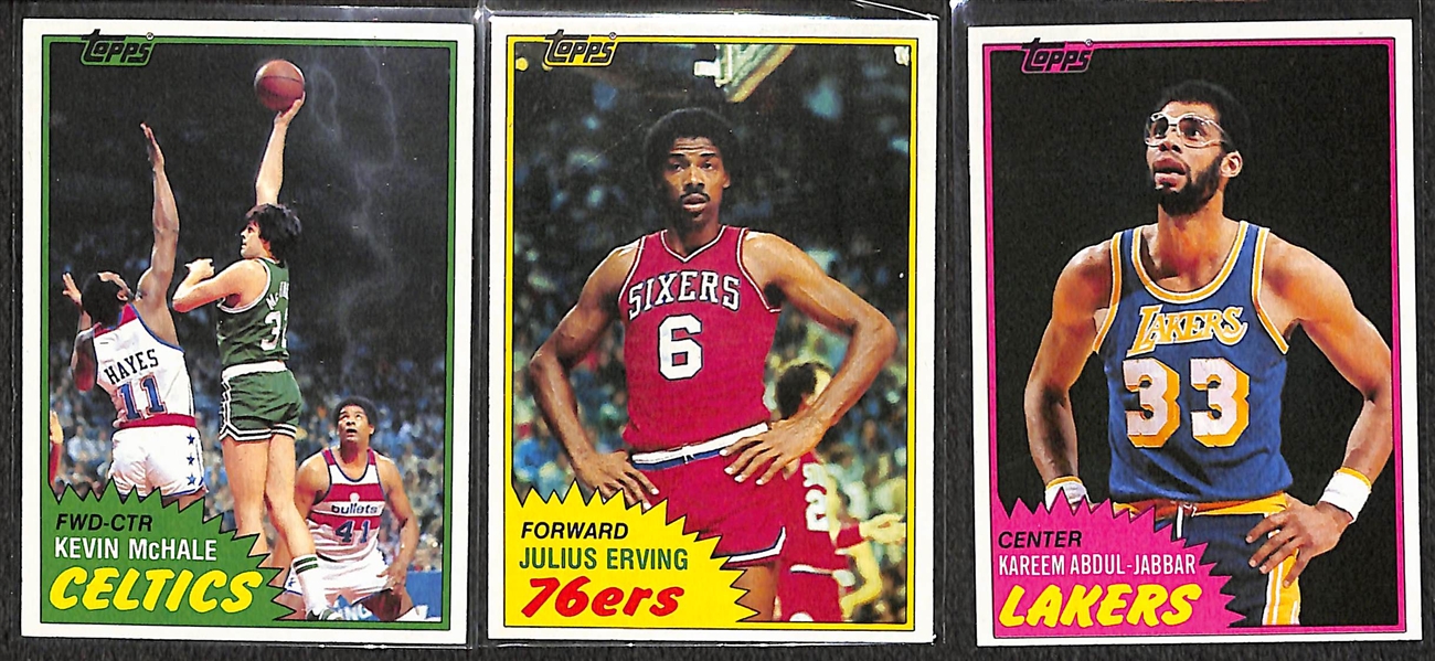 1981 Topps Basketball Complete Set Featuring Larry Bird and Magic Johnson 2nd Year