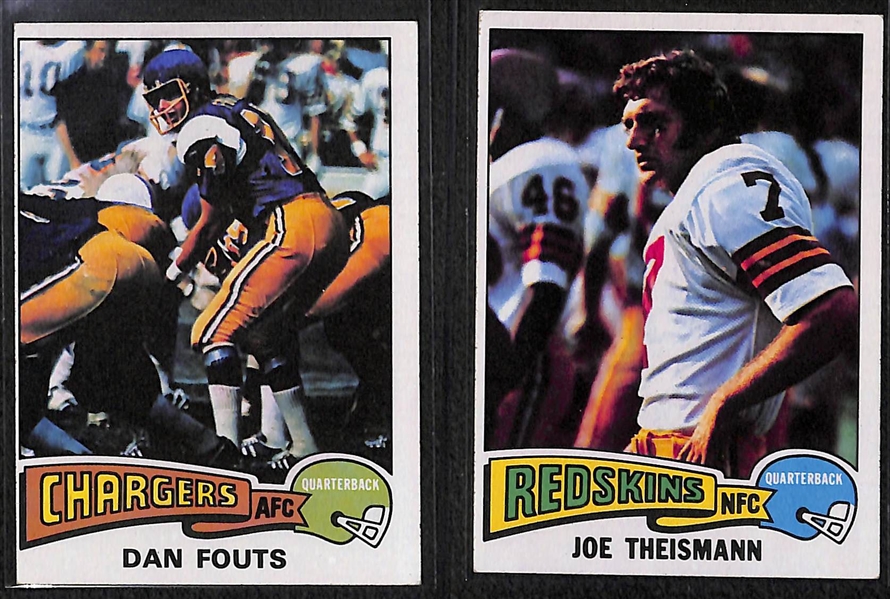 1975 Topps Football Complete Set Featuring Dan Fouts, Lynn Swann Rookies