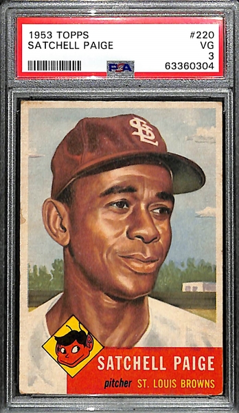 1953 Topps Satchell Paige #220 Graded PSA 3