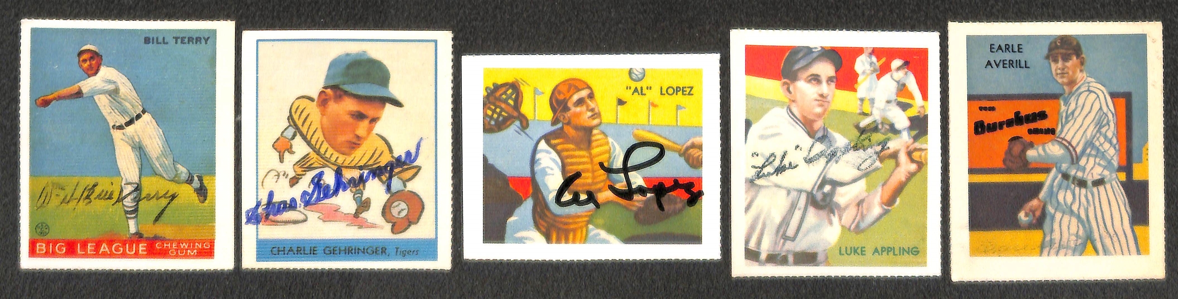(15) Autographed Reprint Baseball Cards & (4) 1968 R.G. Laughlin Mostly HOF Autographed Cards (JSA Auction Letter)