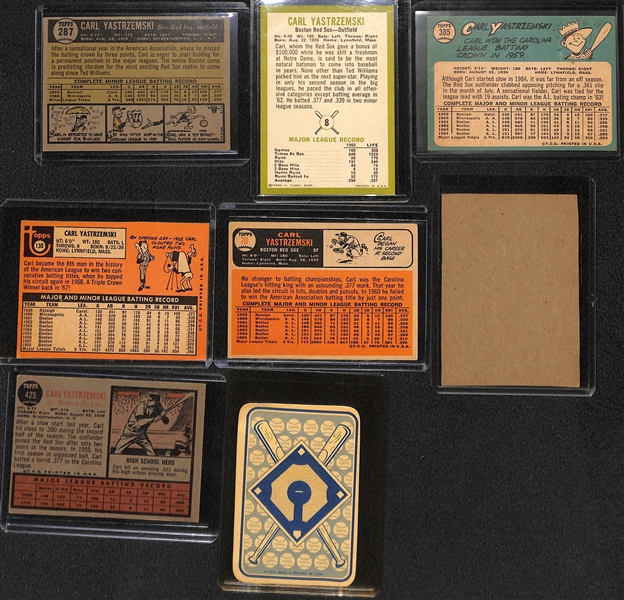 Huge Lot of (46) 1960s-1970s Carl Yastrzemski Cards Including 1961 Topps (2nd Year)