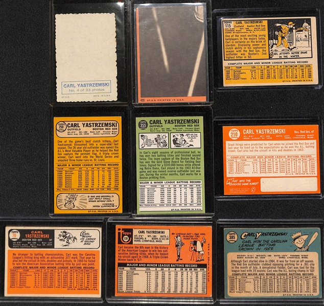 Huge Lot of (46) 1960s-1970s Carl Yastrzemski Cards Including 1961 Topps (2nd Year)