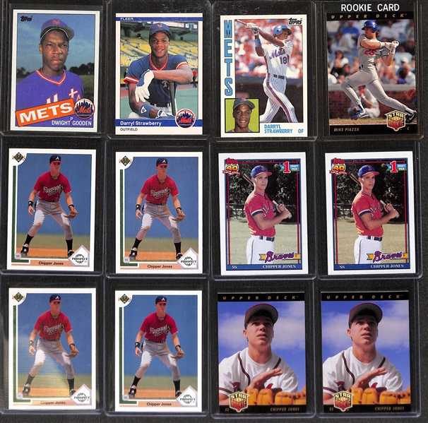Lot of (70+) 1970s, 80s and 90s Baseball Rookie Stars Inc. Fisk, McGwire, Jones, Sosa, and More