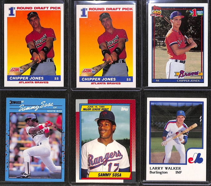 Lot of (70+) 1970s, 80s and 90s Baseball Rookie Stars Inc. Fisk, McGwire, Jones, Sosa, and More