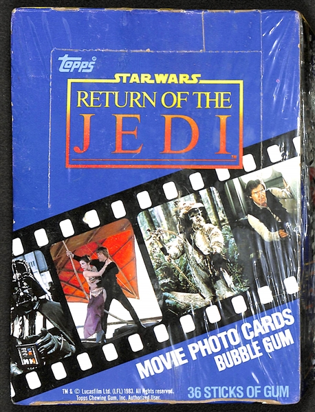 1983 Topps Star Wars Return of the Jedi Factory Sealed Wax Box of 36 Packs.