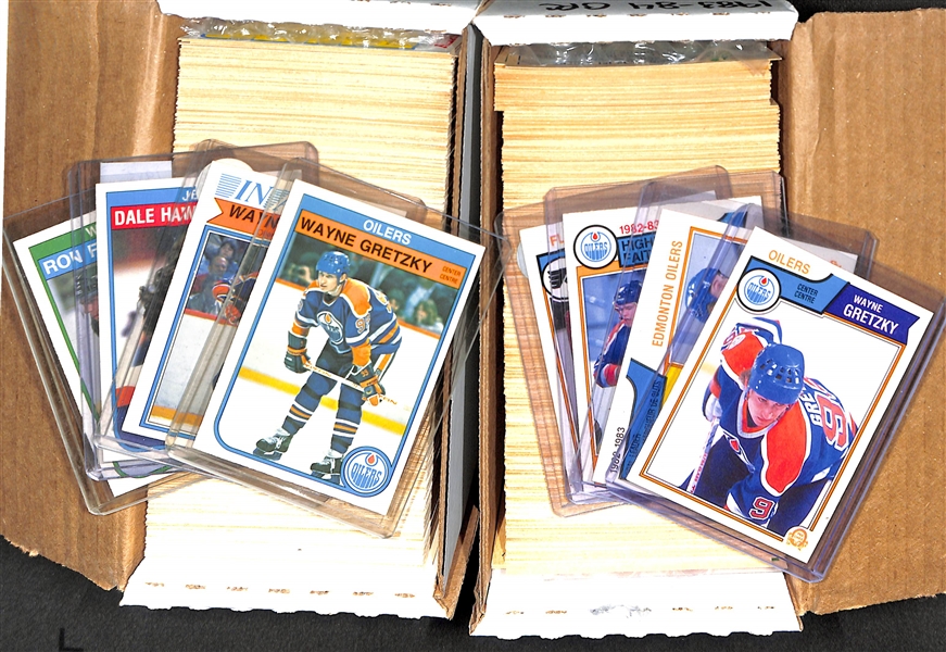 1982-83 & 1983-84 O-Pee-Chee Hockey Complete Sets w. Gretzky and Messier
