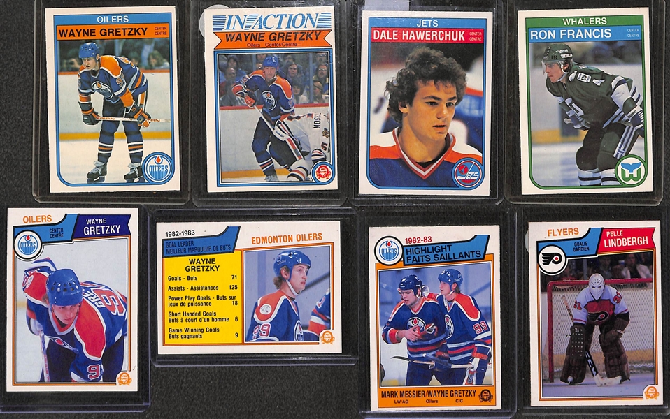 1982-83 & 1983-84 O-Pee-Chee Hockey Complete Sets w. Gretzky and Messier