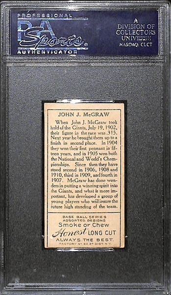 1911 T205 Gold Border John McGraw PSA 5