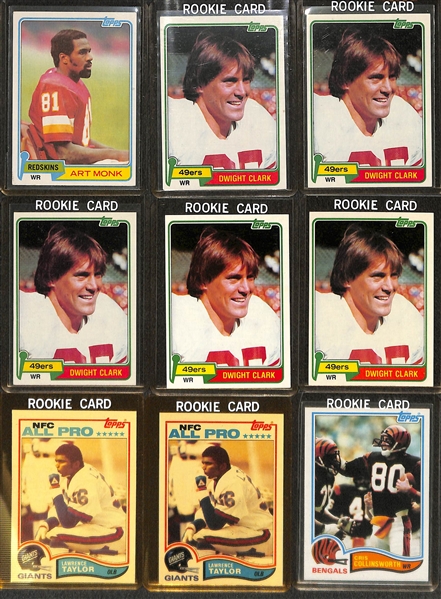 (300+) 1979-1985 Topps Football Cards w. 1979 Earl Campbell RC & 1982 Lawrence Taylor RC x2
