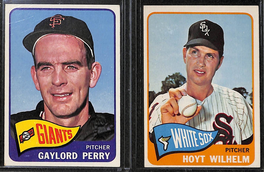   Lot of (79) 1965 Assorted Topps Baseball Cards w. Casey Stengel
