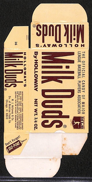 1971 Milk Duds Mel Stottlemyer Complete Box
