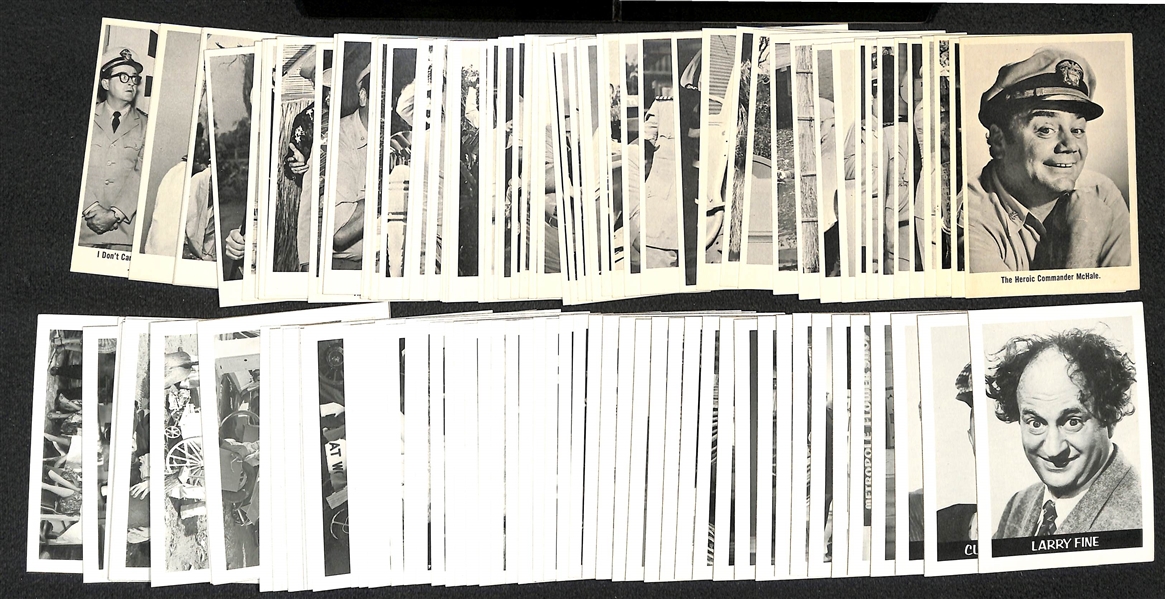 1965 Fleer McHales Navy Complete Set of 66 Cards + 1985 FTCC Three Stooges Complete Set of 60 Cards 