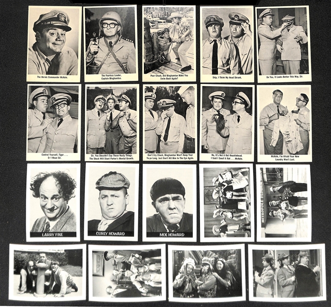 1965 Fleer McHales Navy Complete Set of 66 Cards + 1985 FTCC Three Stooges Complete Set of 60 Cards 