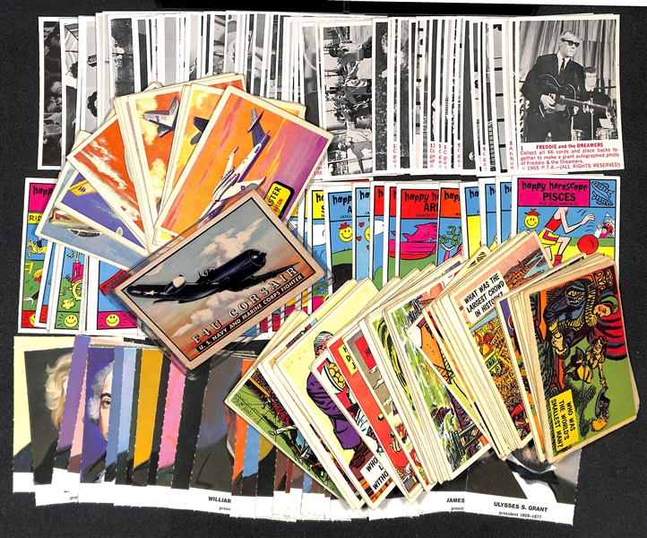  1965 Donruss Freddie and the Dreamers Complete Card Set of 66 Cards + (180) 1950s-70s Non-Sports Cards