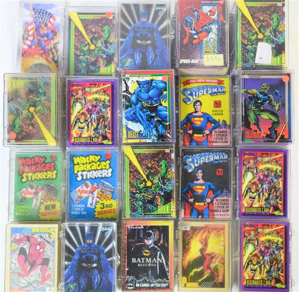  Lot of (1500+) Non-Sport Cards - Primarily DC/Marvel