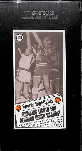 Pack Fresh 1970 Topps Basketball Connie Hawkins (HOF) All Star Graded SGC 9 Mint