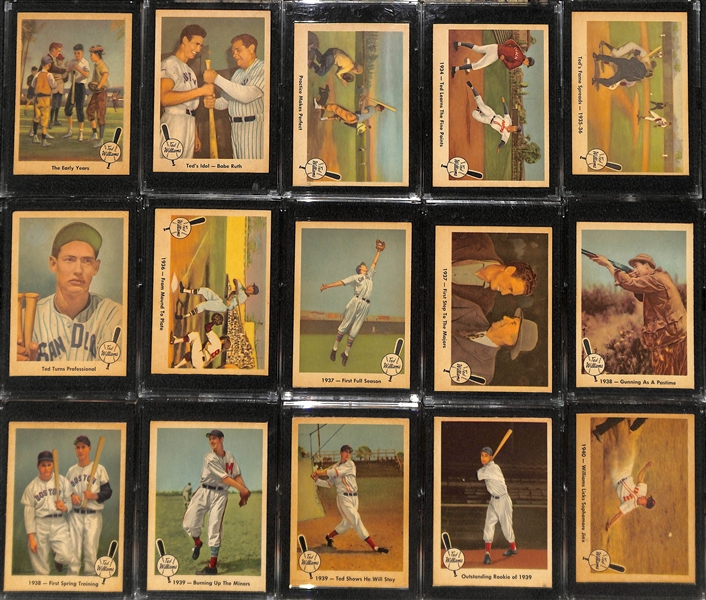 1959 Fleer Ted Williams Near Complete Set (Only Missing Card #68)