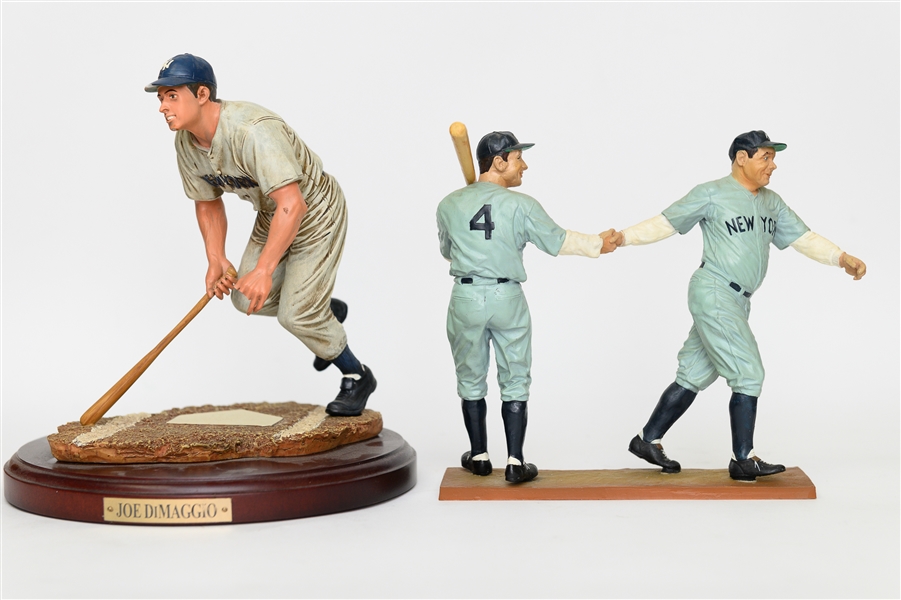 Lot Detail - Lot of (2) Collectible Statues w. Joe DiMaggio and 
