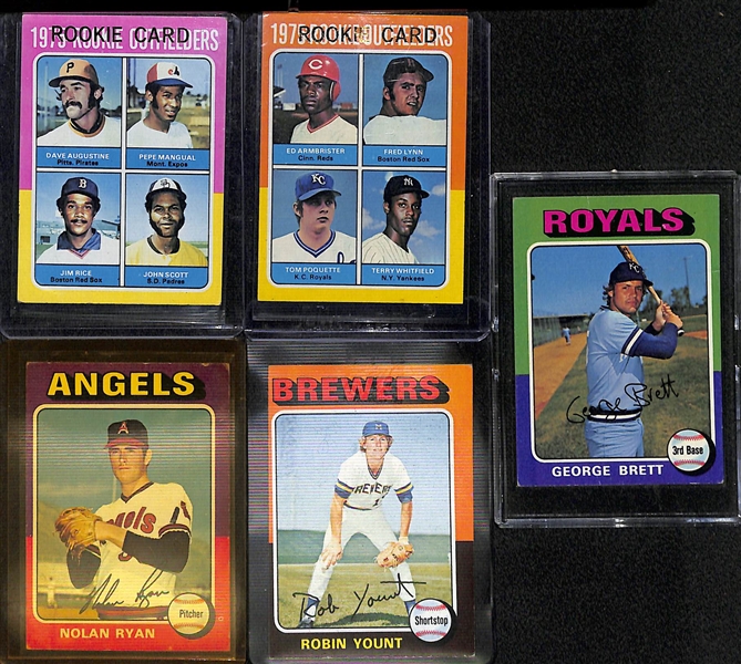  1975 Topps Baseball Card Complete Set of 660 Cards w. George Brett Rookie Card