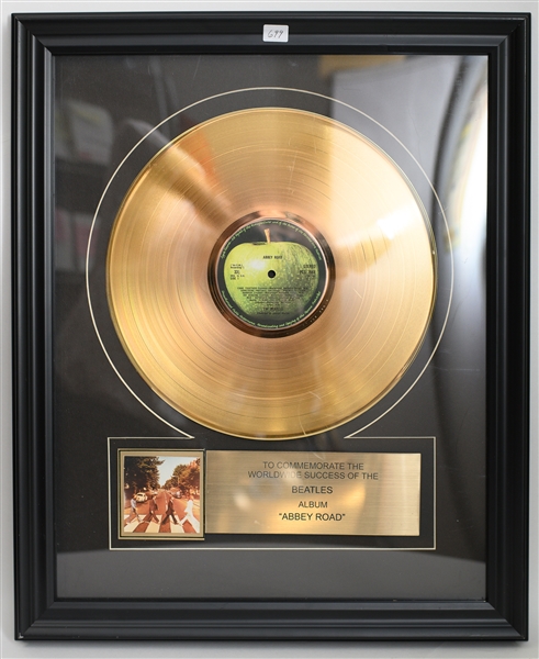 Beatles Gold Framed Abbey Road Album