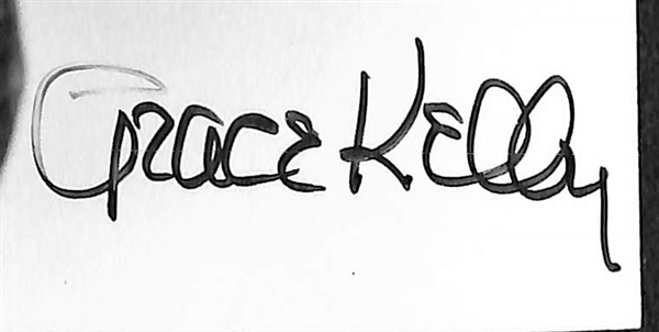 Princess Grace Kelly Signed 7 x 9 Photo (d. 1982) - JSA Auction Letter of Authenticity
