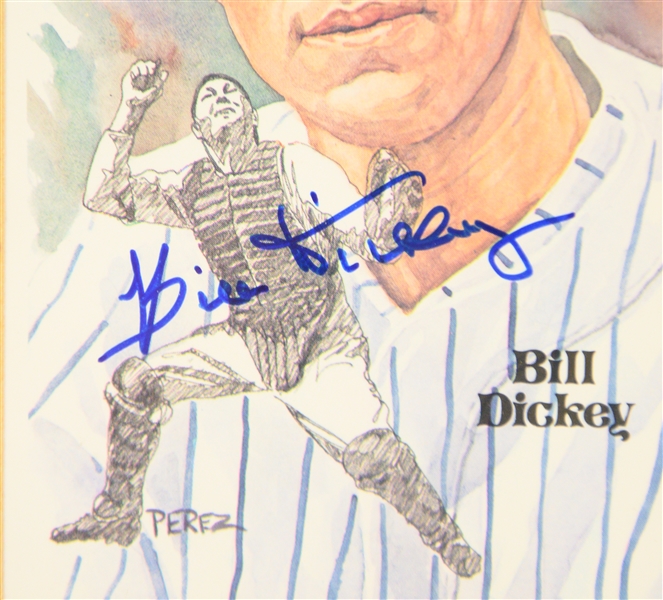  Baseball Autograph Lot w. Bill Dickey, Stan Musial, Mike Torres/Buckey Dent - JSA Auction Letter
