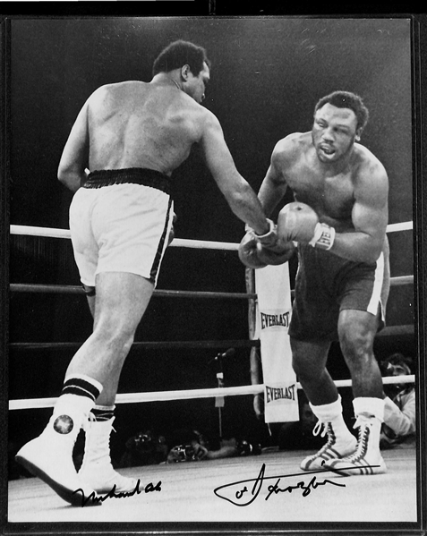 Muhammad Ali and Joe Frazier Autographed 8 x 10 Photo (JSA Auction Letter)