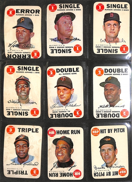 Lot of (2) 1968 Topps Game Baseball Sets w. extra Mickey Mantle (67 Total Cards)