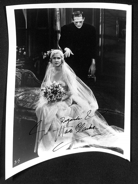 (3) Actress Signed 8x10 Photos - Brides of Frankenstein/Dracula - Mae Clarke, Elsa Lanchester, & Mary Philbin - JSA Auction Letter