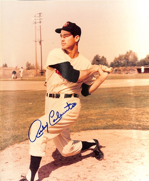 Lot of Signed Baseball 8x10 Photos - B. Gibson, P. Rose, F. Robinson, R. Colavito, B. Feller - JSA Auction Letter