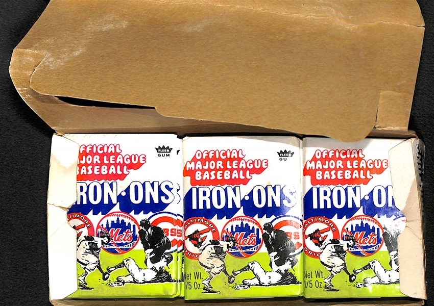 1968 Fleer Official Major League Baseball Iron-Ons Full Box of 24 packs