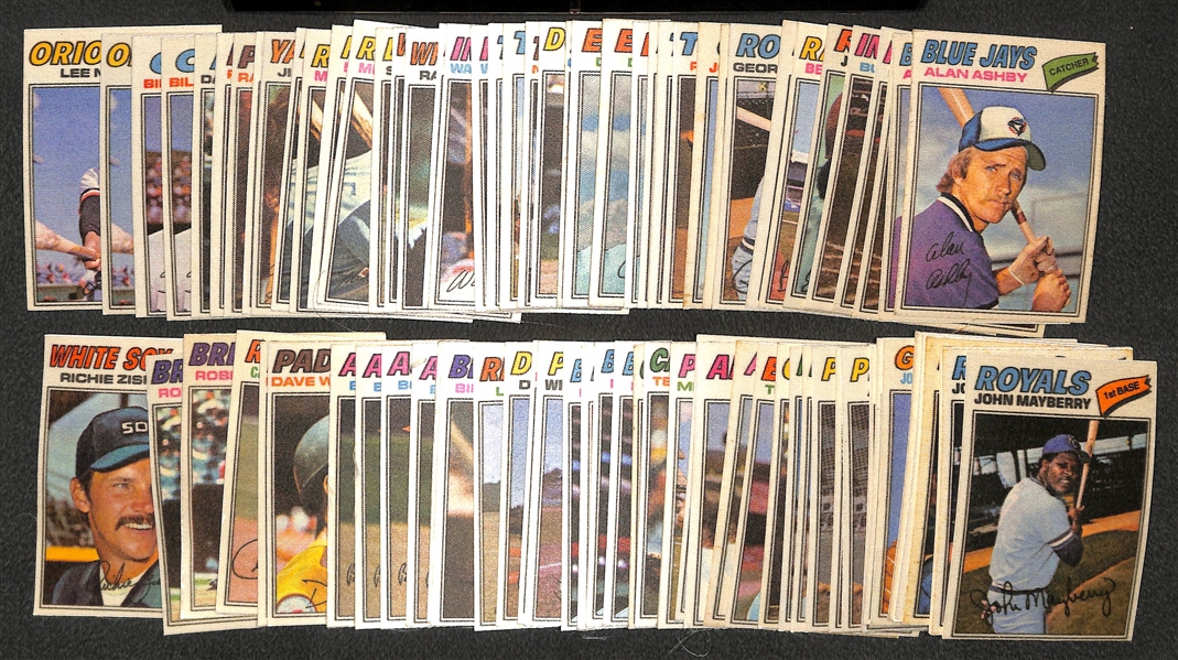 Lot of (120) 1970 Topps Booklets, (45) 1970-71 Scratch-Offs, (200) 1977 Cloth Baseball Cards