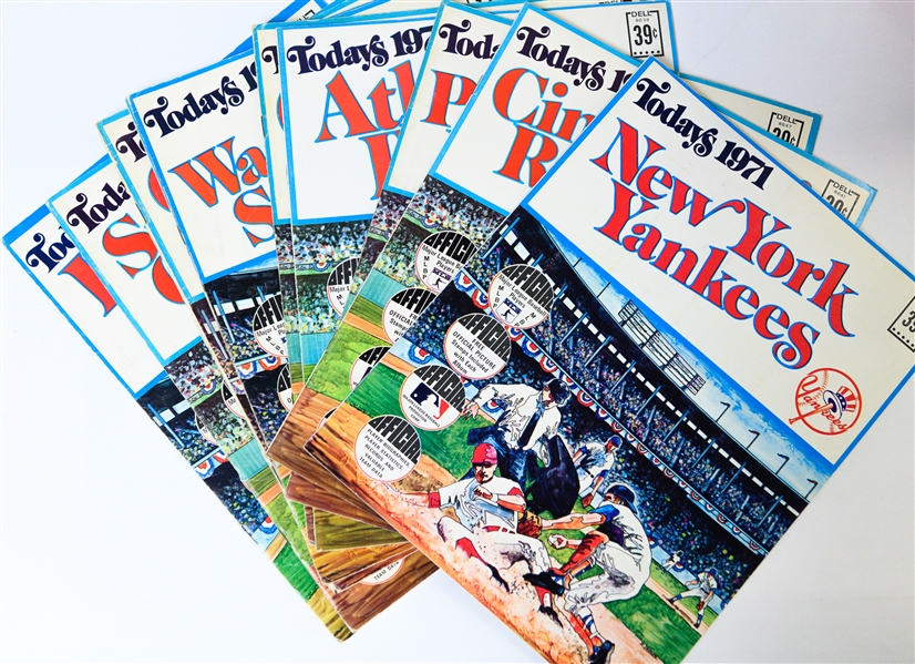 Lot of Assorted Vintage Baseball Memorabilia & Magazines w. 1965 Life Magazine w. Mantle on Cover