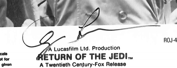 RARE George Lucas Signed Return of the Jedi Movie 8x10 Photo - Full JSA Letter of Authenticity