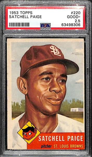 1953 Topps Satchell Paige #220 Graded PSA 2.5