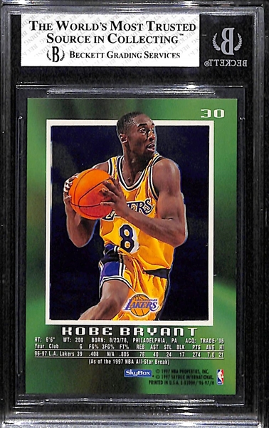 1996-97 E-X2000 Kobe Bryant Rookie Card #30 Graded BGS 7