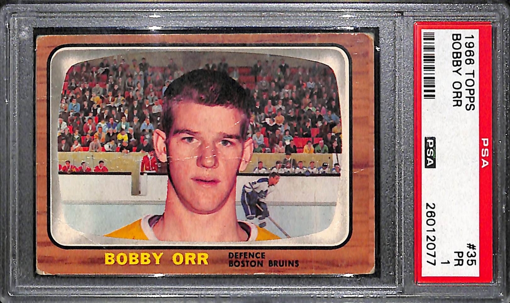 1966 Topps Bobby Orr Rookie # 35 Graded PSA 1 PR