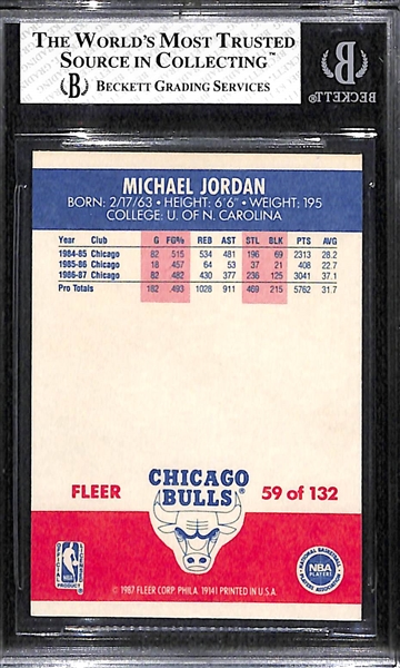 1987-88 Fleer Michael Jordan (2nd Year) Graded BGS 3.5 VG+