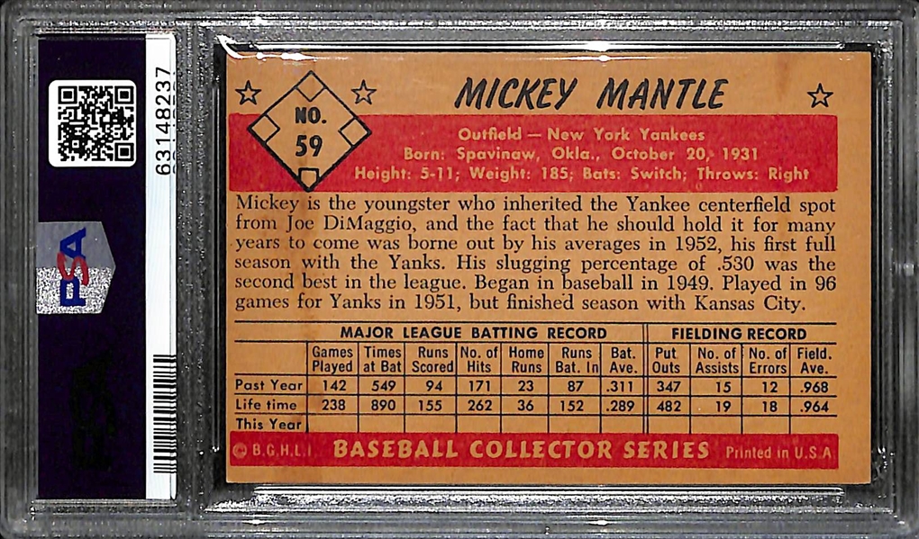 1953 Bowman Color Mickey Mantle Graded PSA Authentic Altered (Great Eye Appeal)