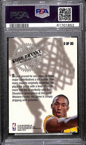 1996 Hoops Rookie Kobe Bryant PSA 9