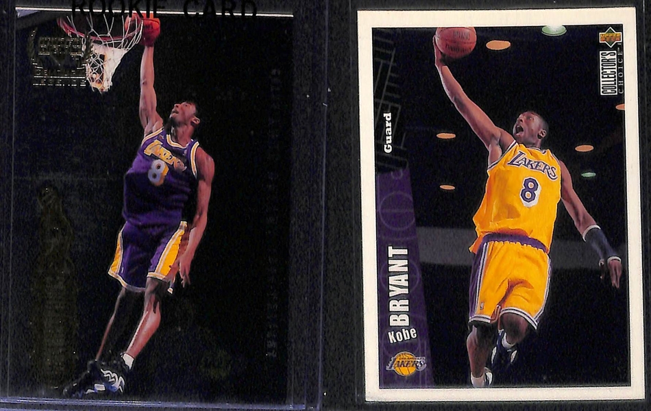Lot of (6) Mostly Rookies Kobe Bryant Basketball Cards