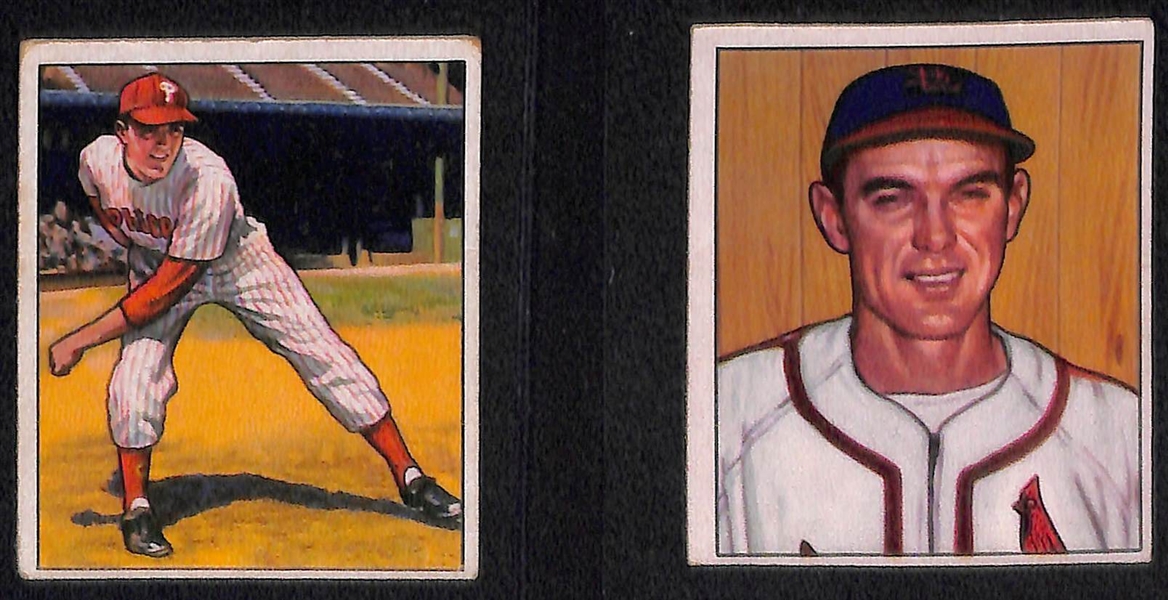 Lot of (43) 1949-1952 Bowman Baseball Cards w. 1951 Joe Garagiola Rookie Card