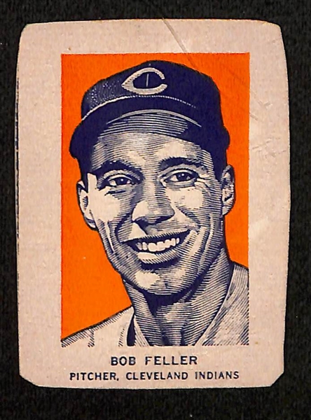 (8) 1952 Wheaties Hand Cut Baseball Cards - Musial, Berra, Campanella, Feller, Kiner, (2) Rizzuto, Lemon