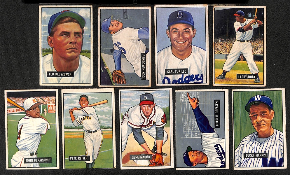  Lot of (150+) 1951 Bowman Baseball Cards w. Ted Kluszewski