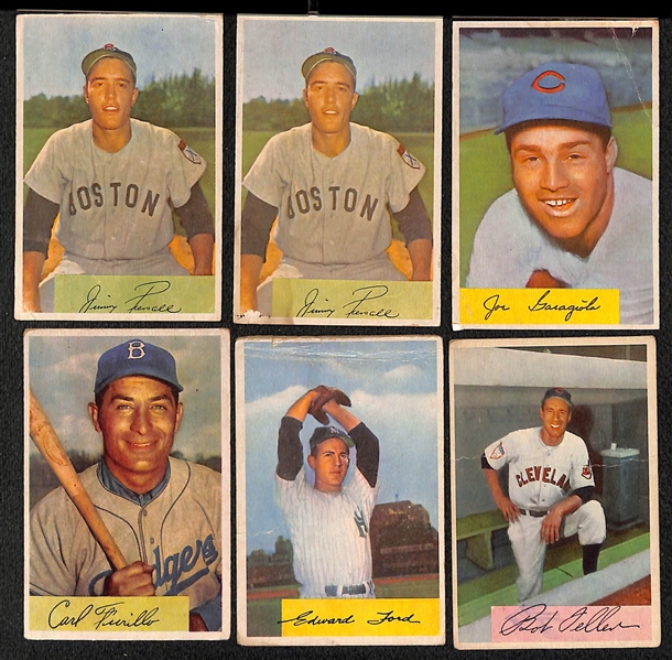 Lot of (200+) 1954 Bowman Baseball Cards w. Ralph Kiner