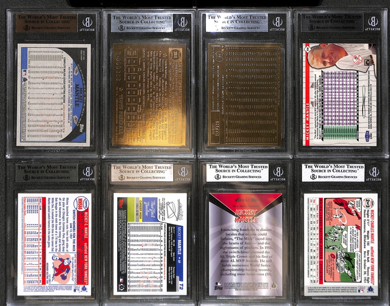 Huge (35+) Graded Card Lot w. Many Modern Mickey Mantle Inserts