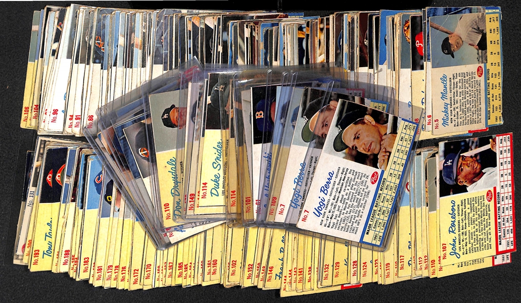  Lot of (250+) 1962 Post Cereal Cards w. Yogi Berra x2